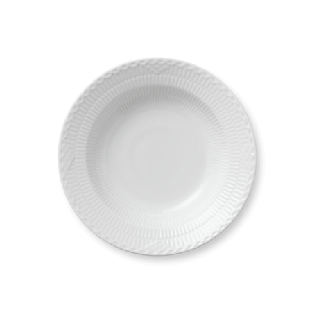 Глубокая тарелка White fluted half lace